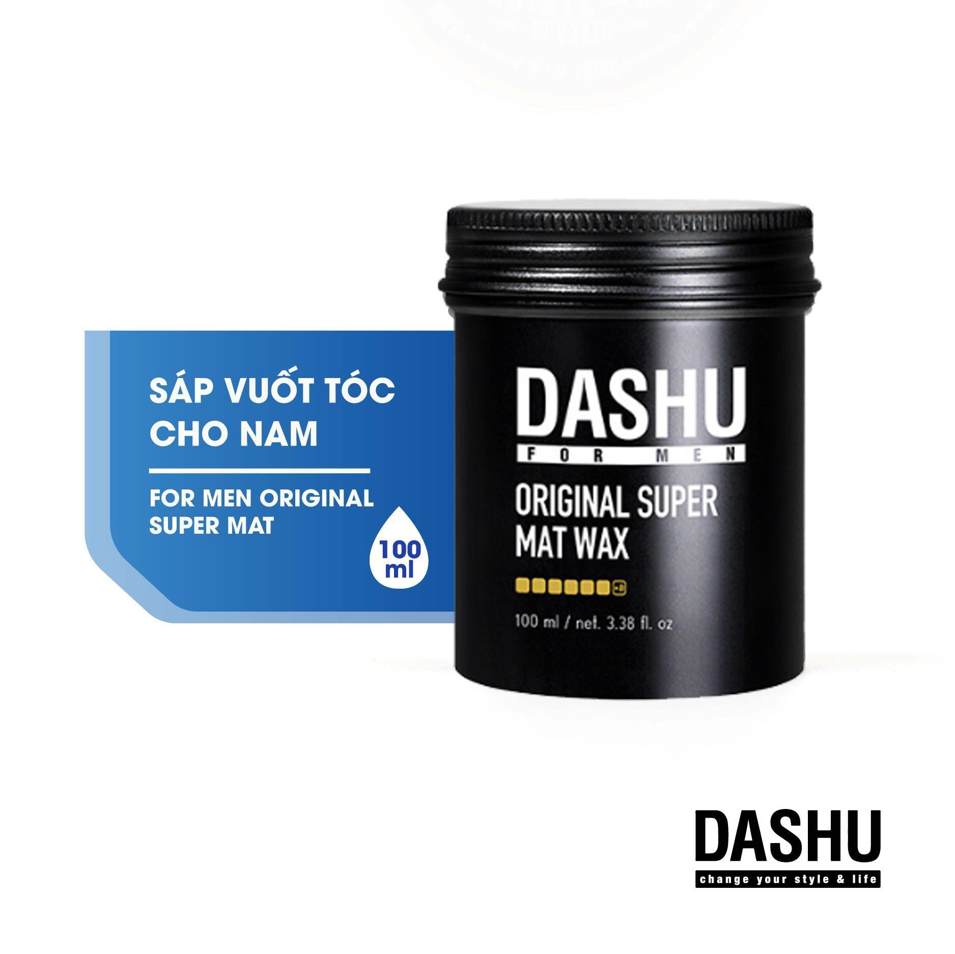 Sáp vuốt tóc Dashu For Men Original Super Mat 100ml