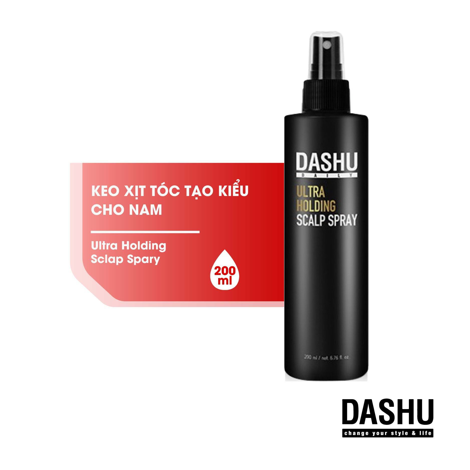 Xịt Dashu Daily Ultra Holding Scalp Spray 200ml